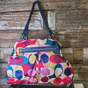 Coach Y2K Signature Scarf Print Satin Tote